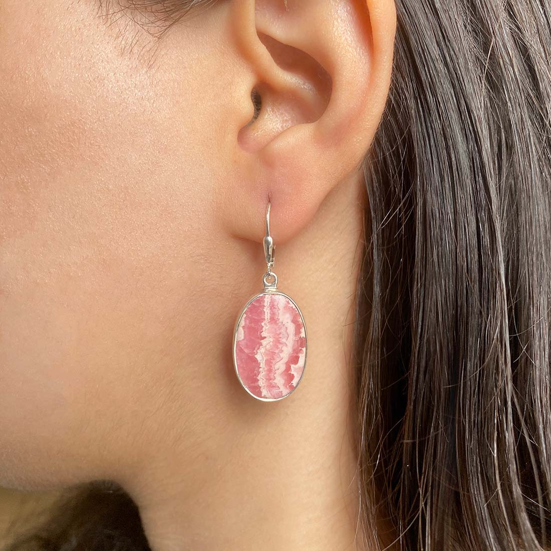Rhodochrosite Earring-(RDC-E-1)