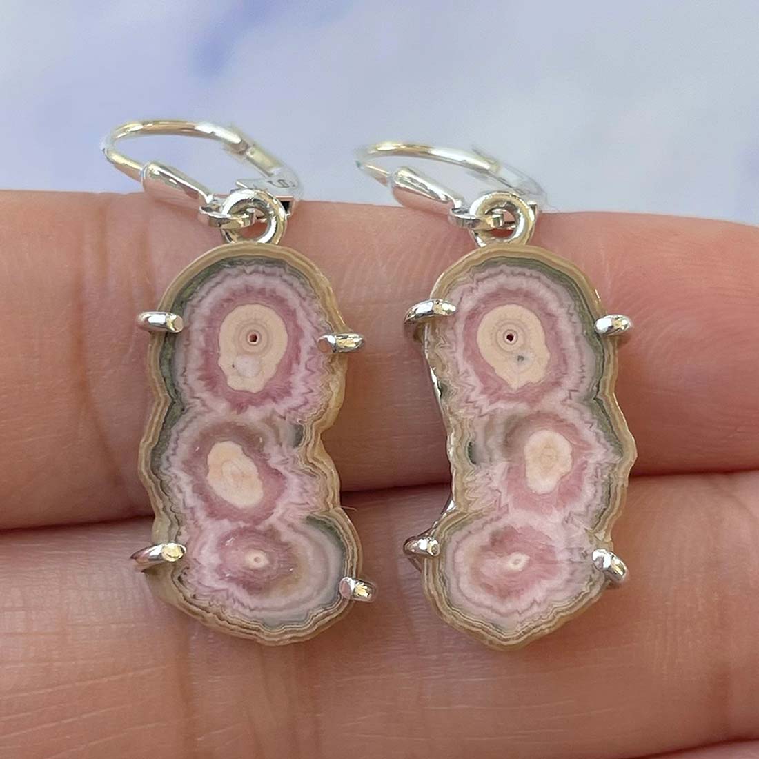 Rhodochrosite Stalactite Earring-(RDC-E-100.)