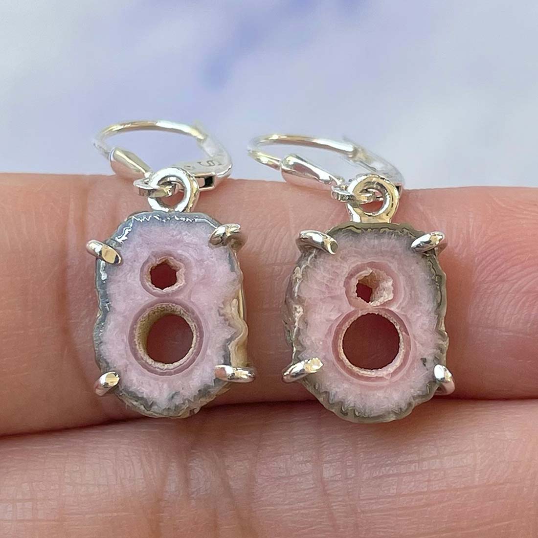 Rhodochrosite Stalactite Earring-(RDC-E-101.)