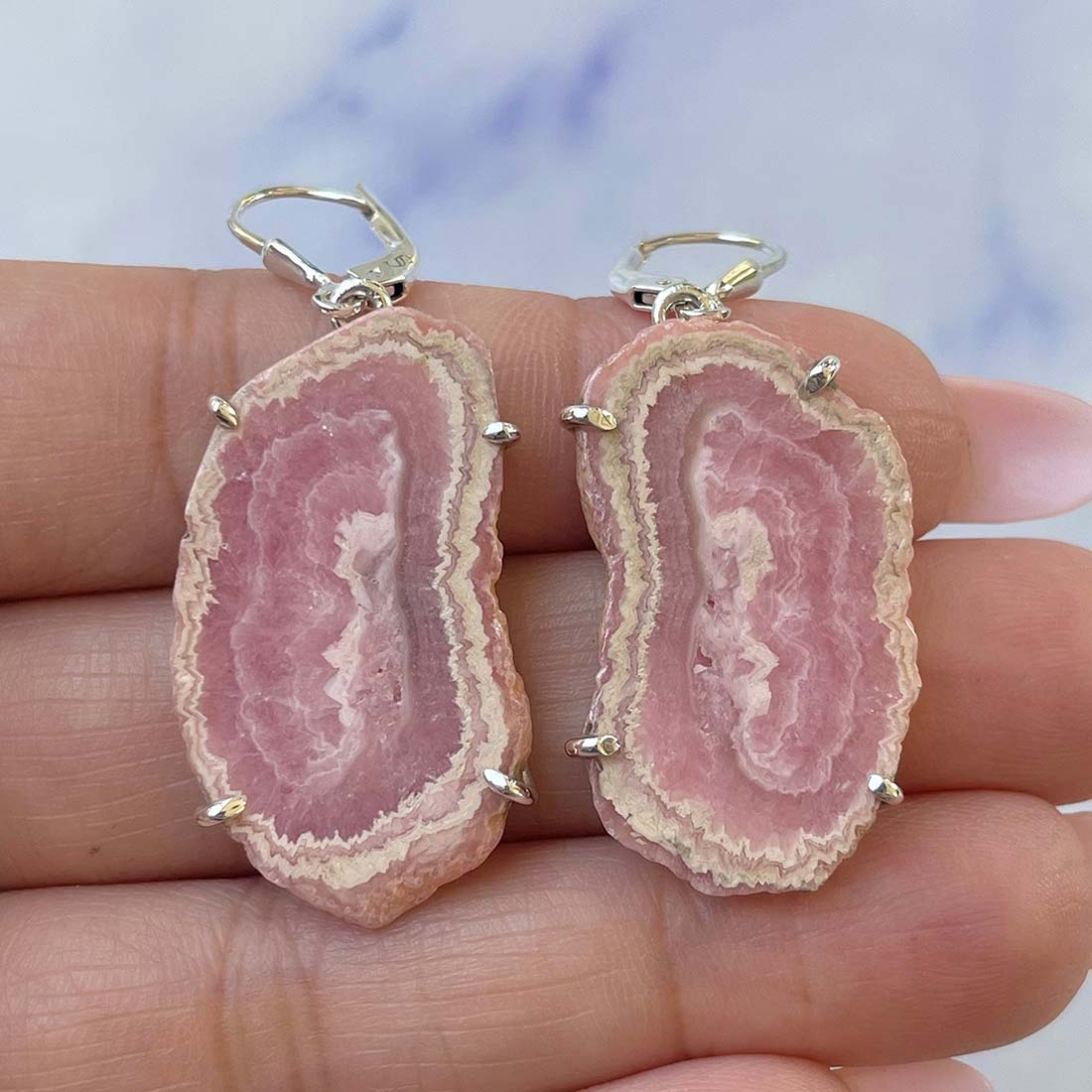 Rhodochrosite Stalactite Earring-(RDC-E-102.)