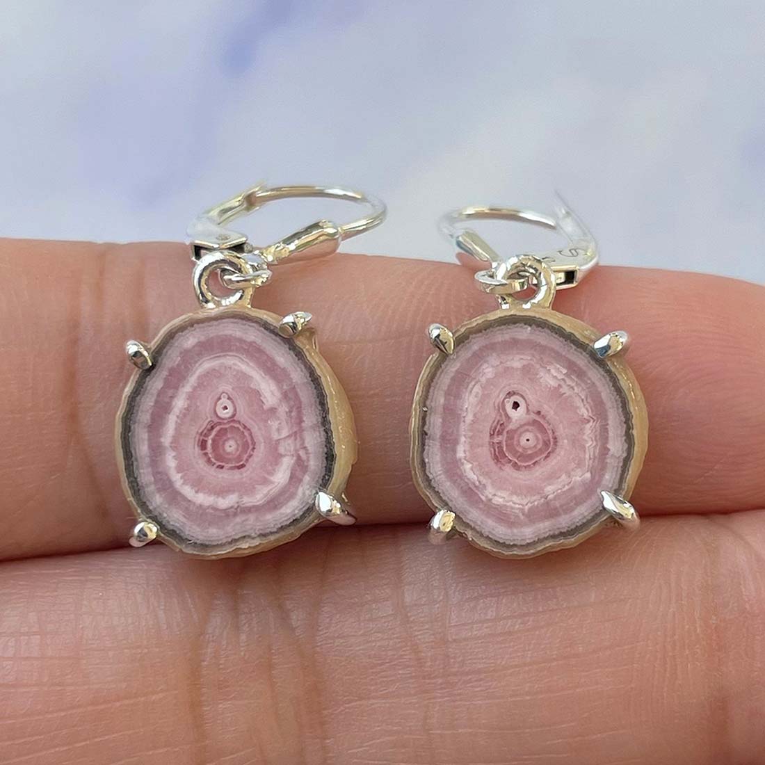 Rhodochrosite Stalactite Earring-(RDC-E-103.)