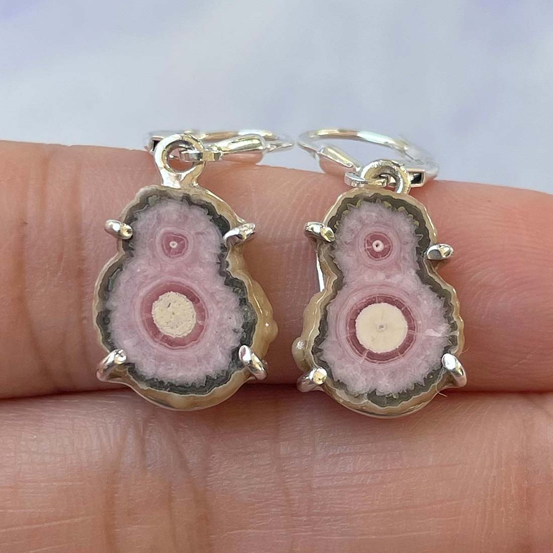 Rhodochrosite Stalactite Earring-(RDC-E-105.)