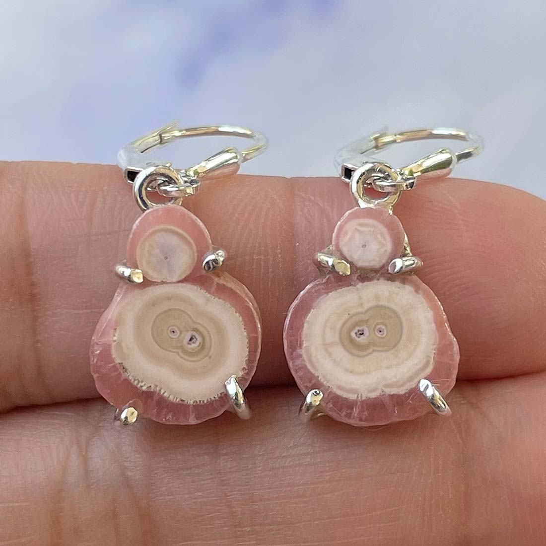Rhodochrosite Stalactite Earring-(RDC-E-106.)