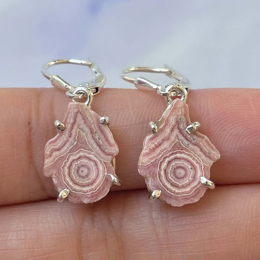 Rhodochrosite Stalactite Earring-(RDC-E-107.)