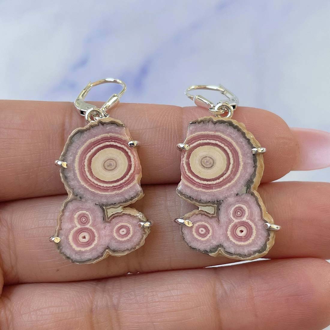 Rhodochrosite Stalactite Earring-(RDC-E-112.)