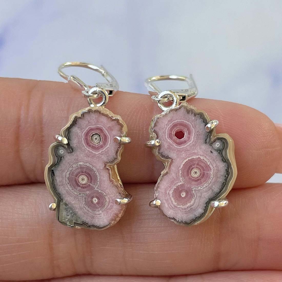 Rhodochrosite Stalactite Earring-(RDC-E-114.)