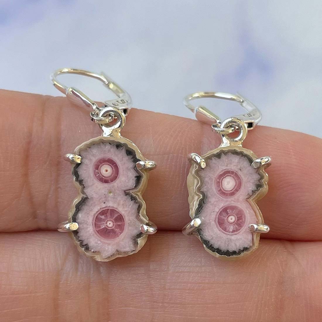 Rhodochrosite Stalactite Earring-(RDC-E-116.)