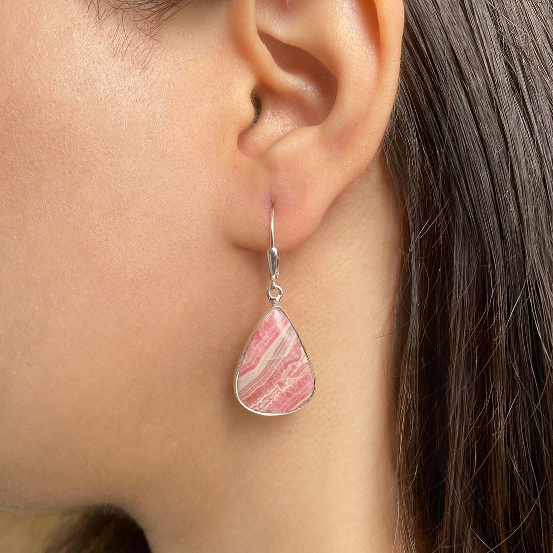 Rhodochrosite Earring-(RDC-E-12)