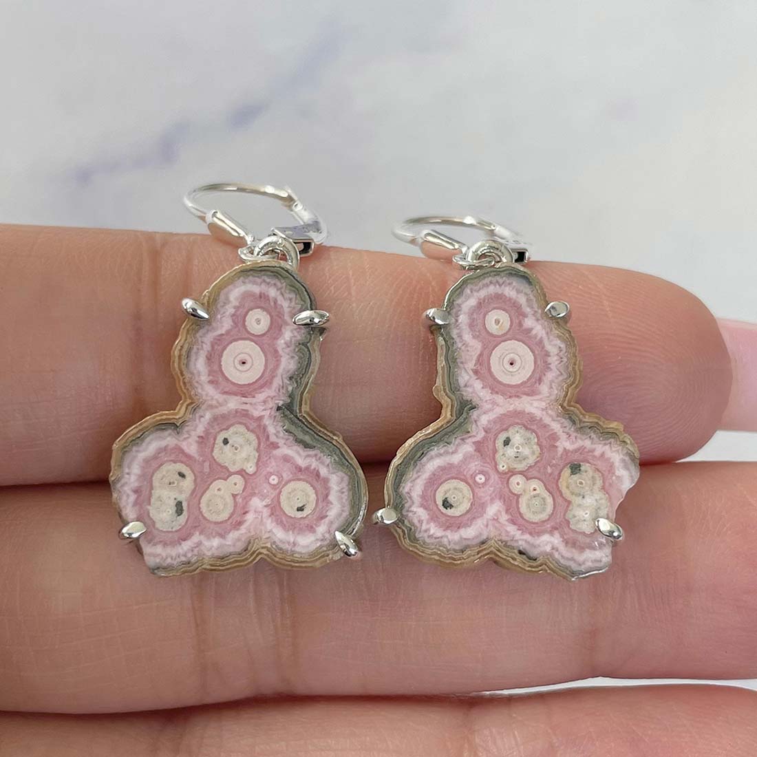Rhodochrosite Stalactite Earring-(RDC-E-121.)