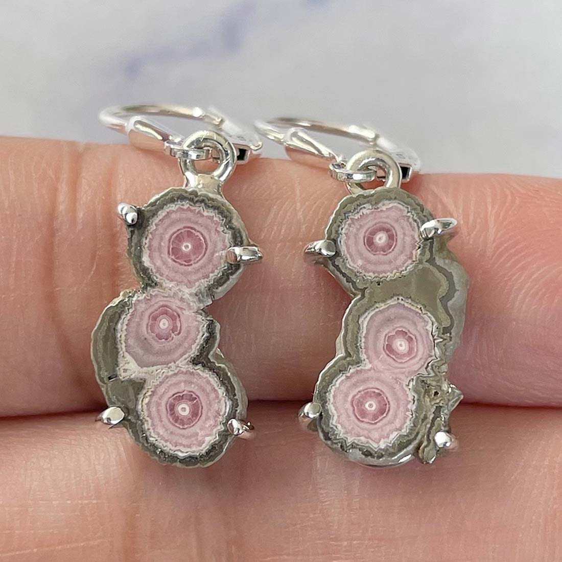 Rhodochrosite Stalactite Earring-(RDC-E-122.)