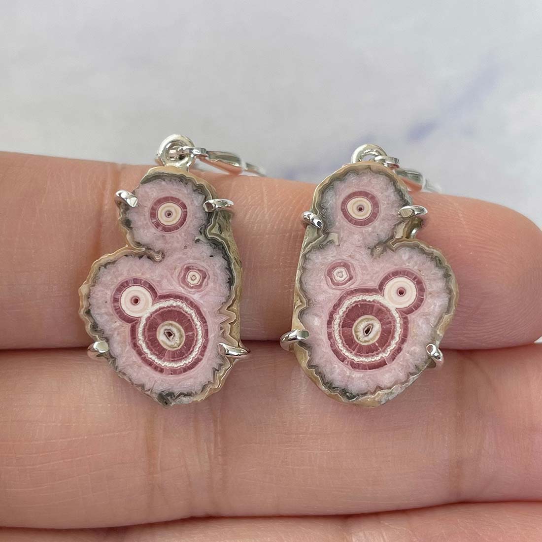 Rhodochrosite Stalactite Earring-(RDC-E-124.)