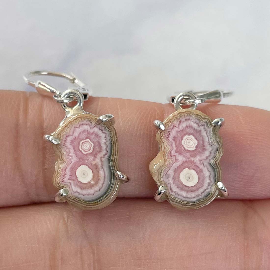 Rhodochrosite Stalactite Earring-(RDC-E-125.)