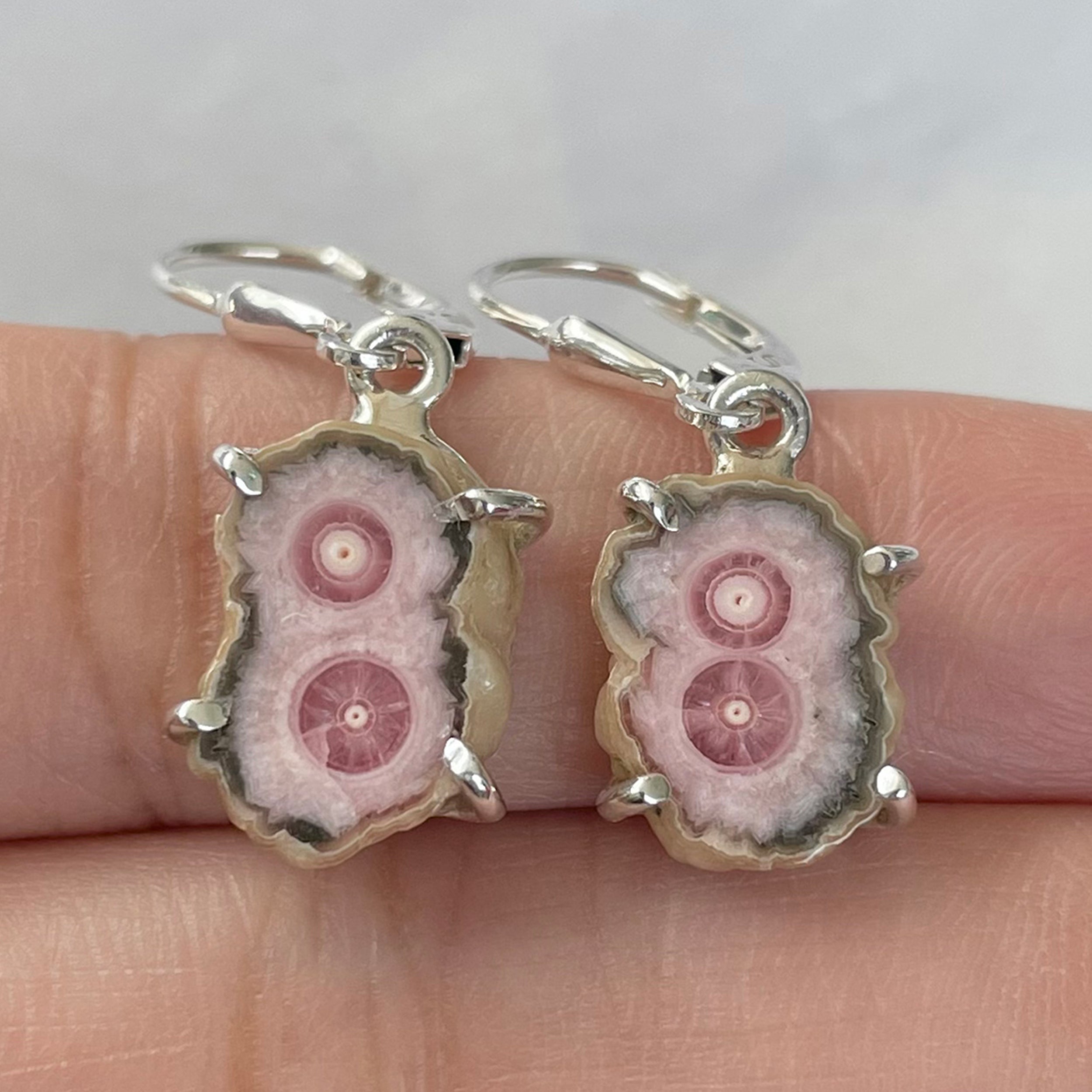 Rhodochrosite Stalactite Earring-(RDC-E-127.)