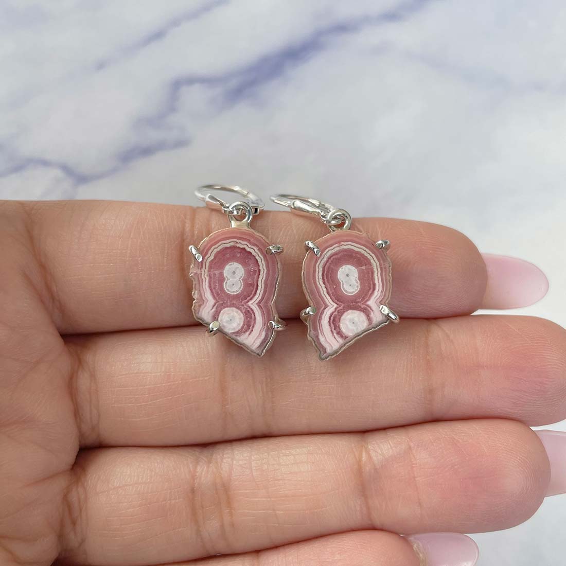 Rhodochrosite Stalactite Earring-(RDC-E-128.)
