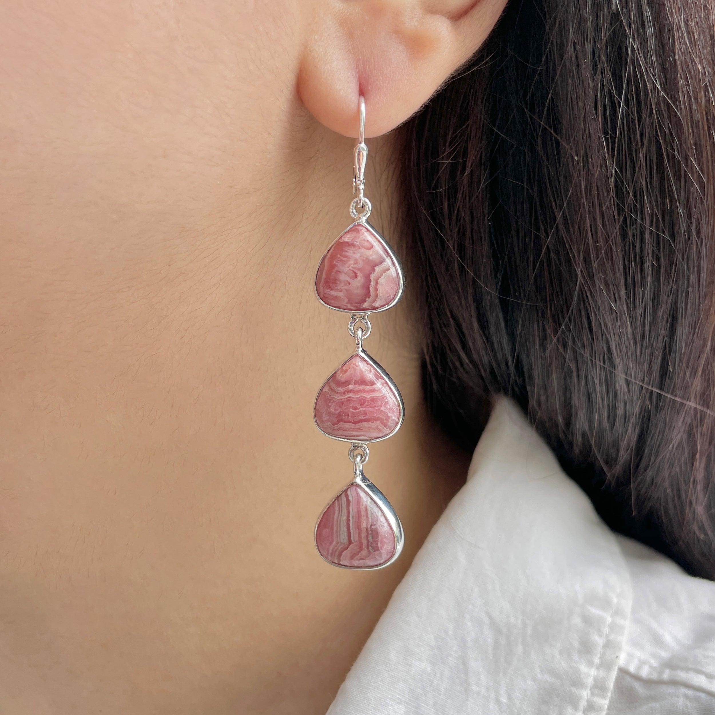 Rhodochrosite Earring-(RDC-E-130.)