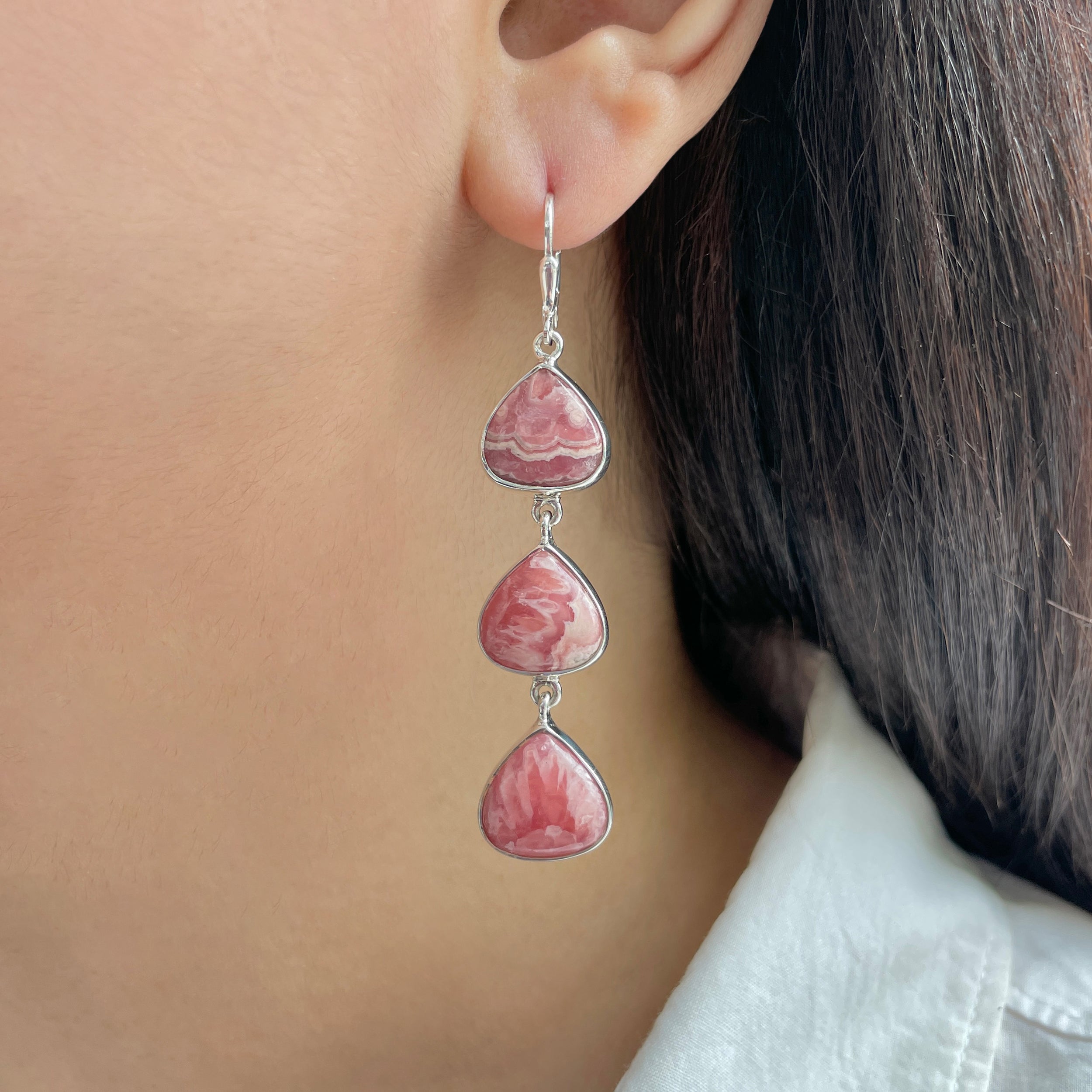 Rhodochrosite Earring-(RDC-E-133.)