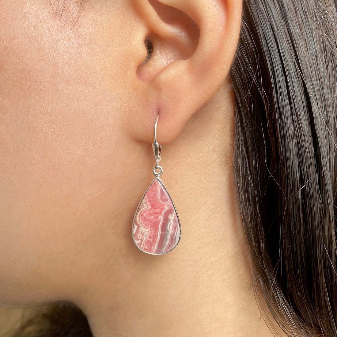 Rhodochrosite Earring-(RDC-E-14)