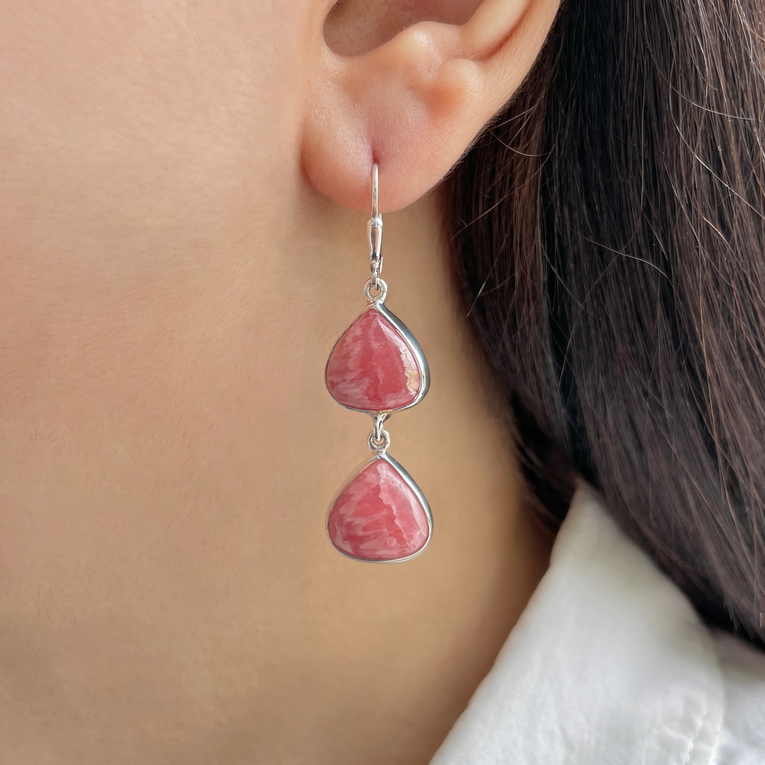 Rhodochrosite Earring-(RDC-E-149.)