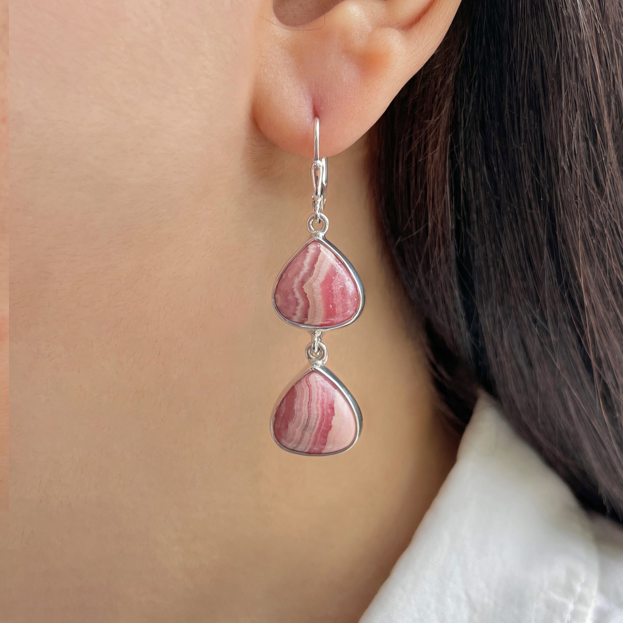 Rhodochrosite Earring-(RDC-E-151.)