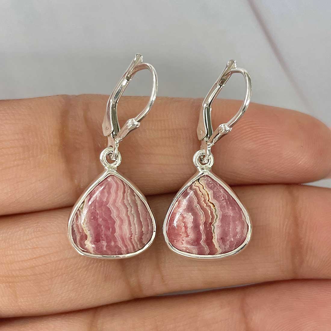 Rhodochrosite Earring-(RDC-E-157.)