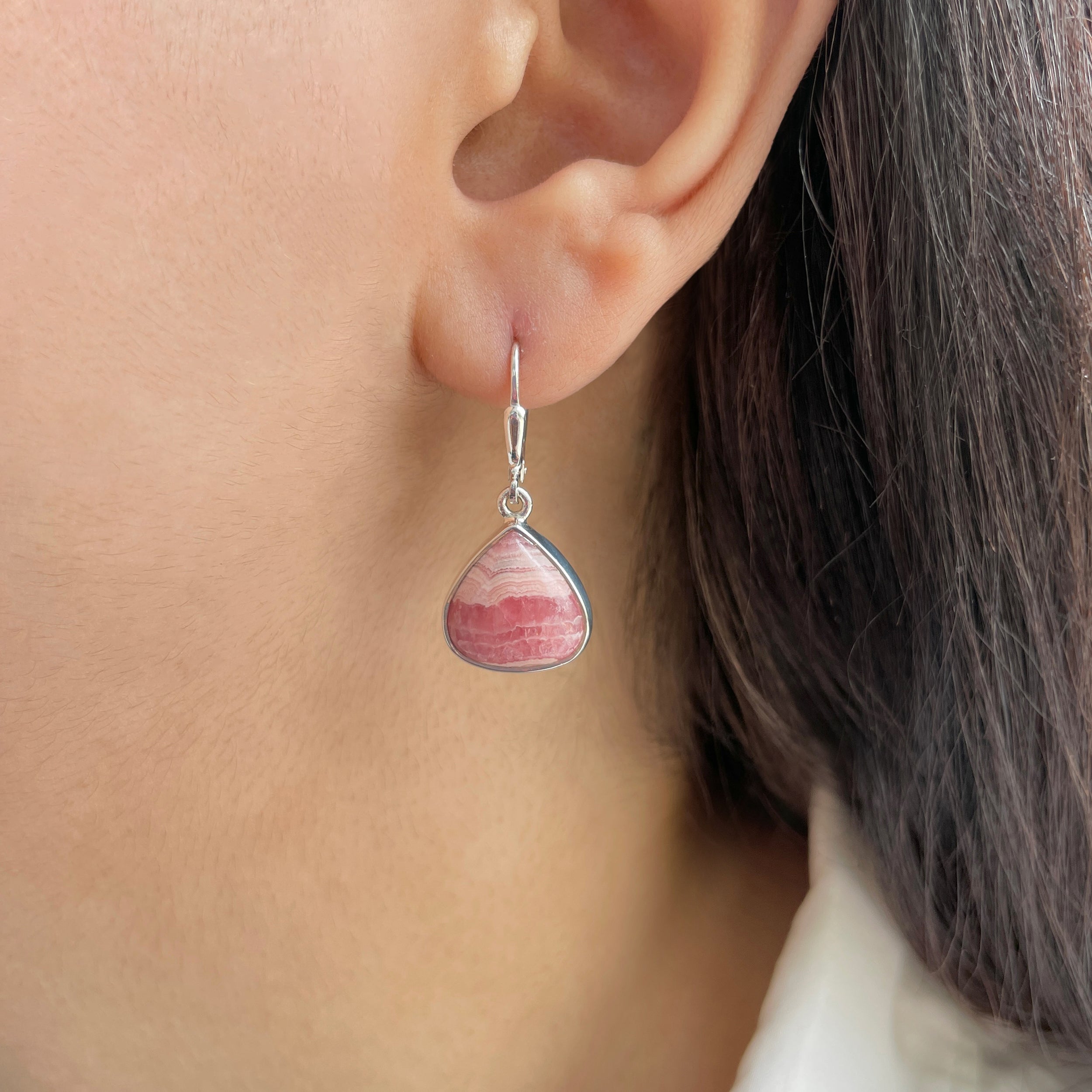 Rhodochrosite Earring-(RDC-E-159.)