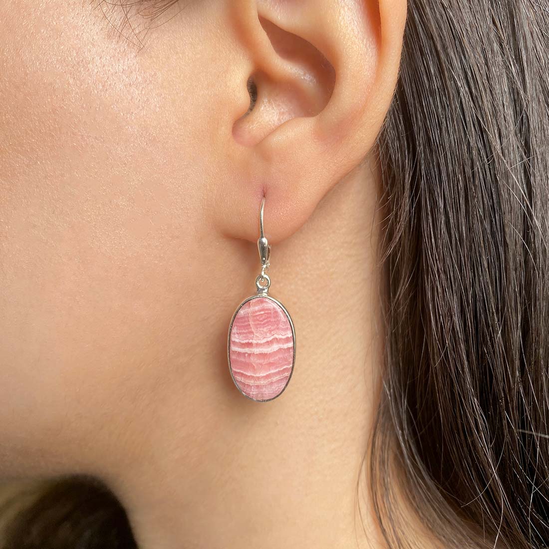 Rhodochrosite Earring-(RDC-E-16)
