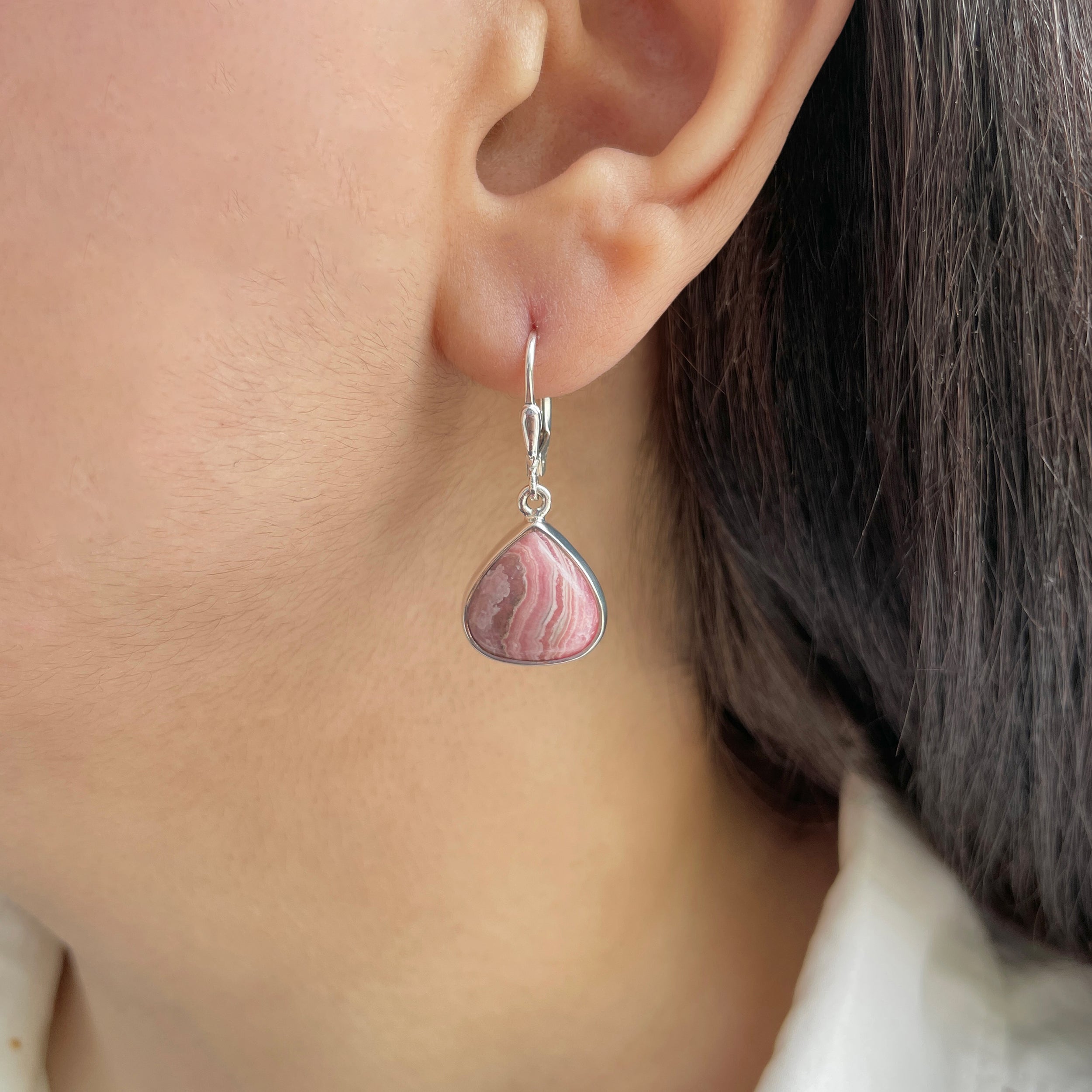 Rhodochrosite Earring-(RDC-E-164.)