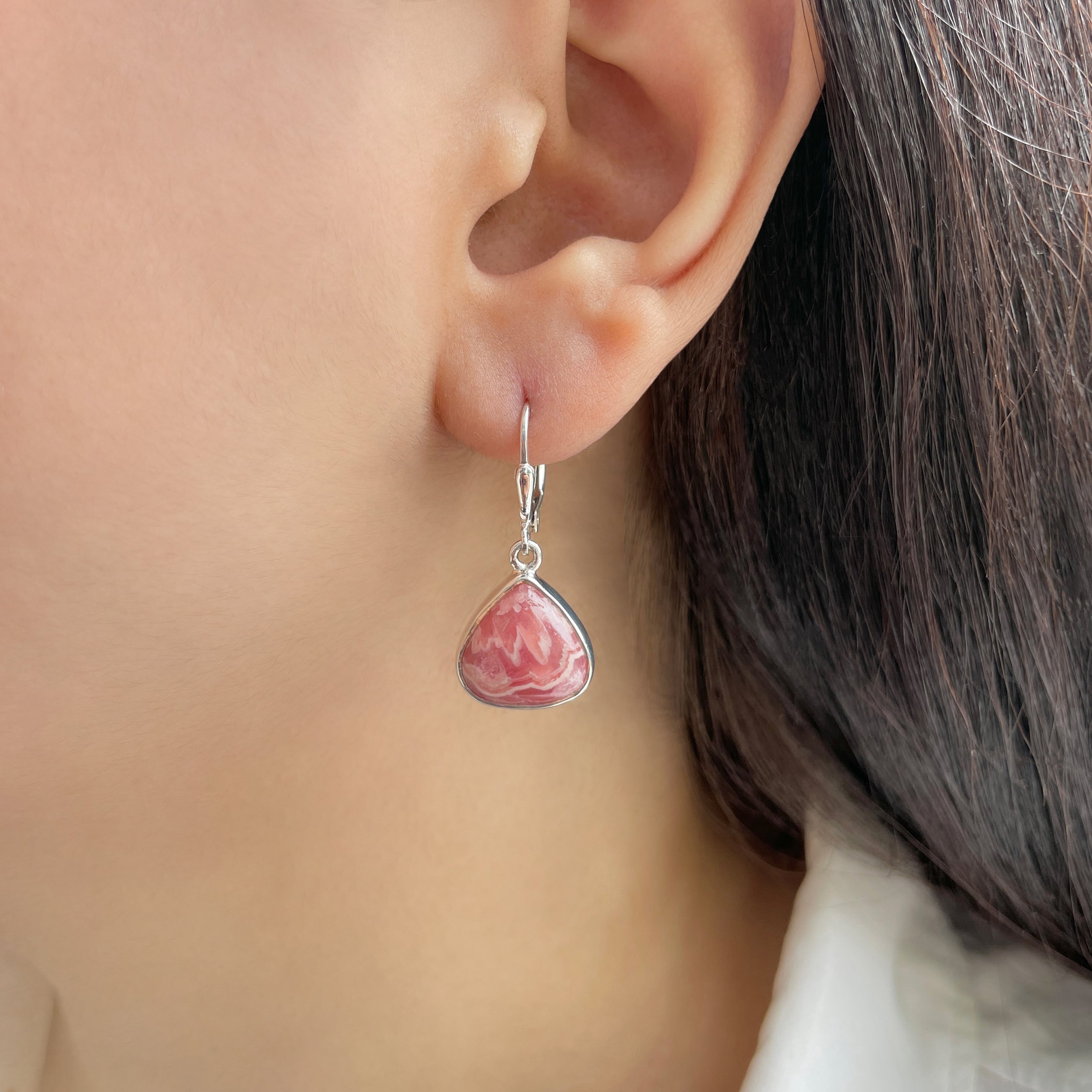 Rhodochrosite Earring-(RDC-E-171.)
