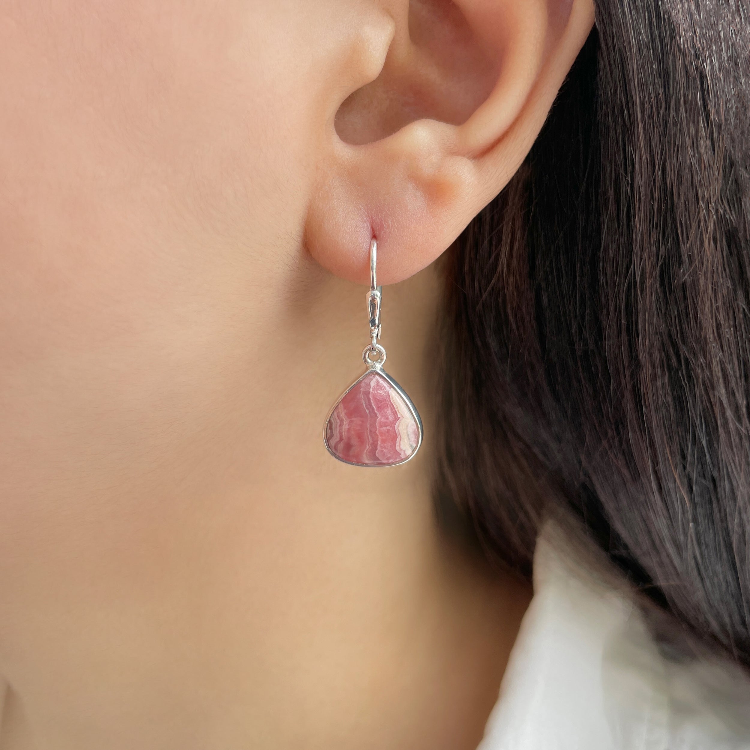 Rhodochrosite Earring-(RDC-E-172.)
