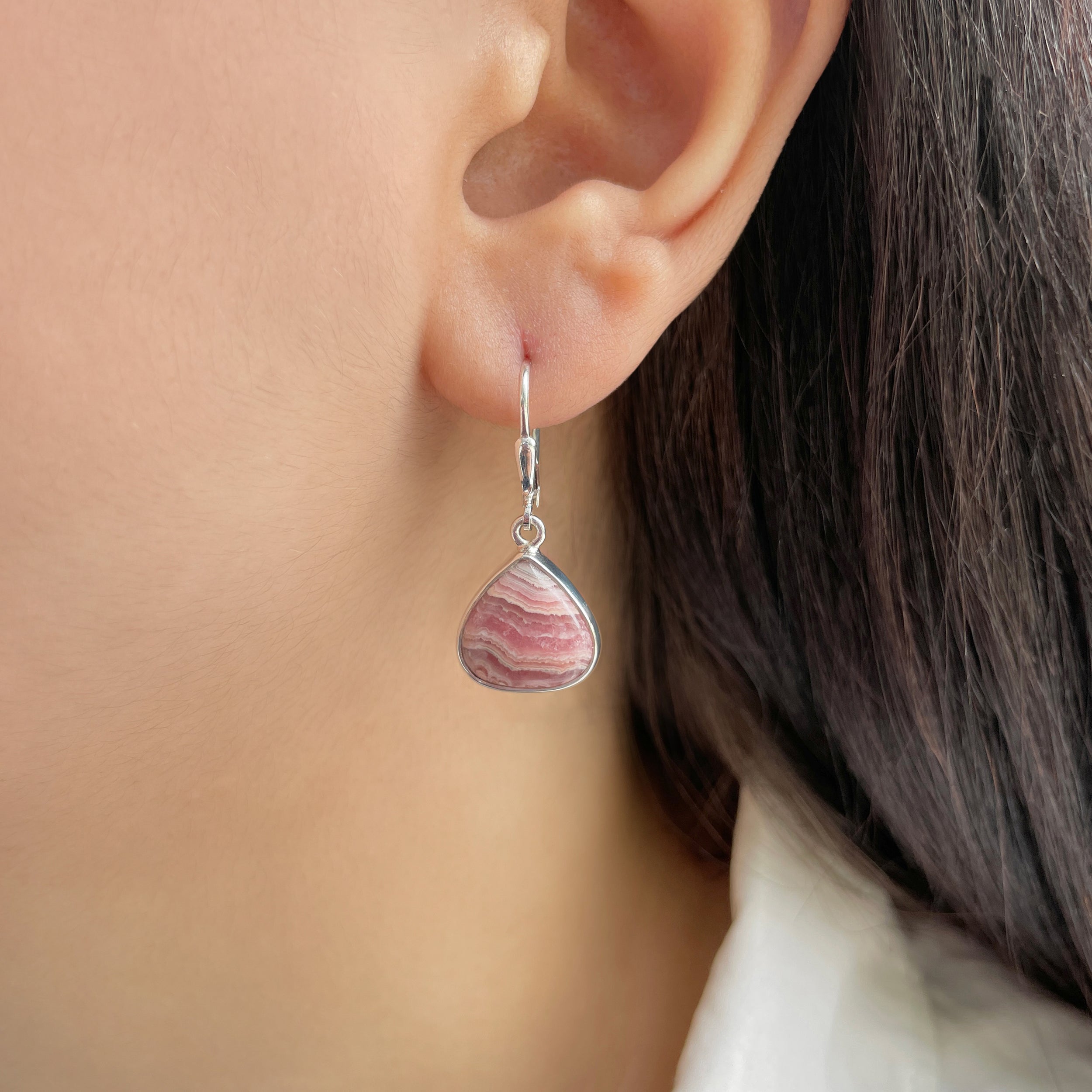 Rhodochrosite Earring-(RDC-E-173.)