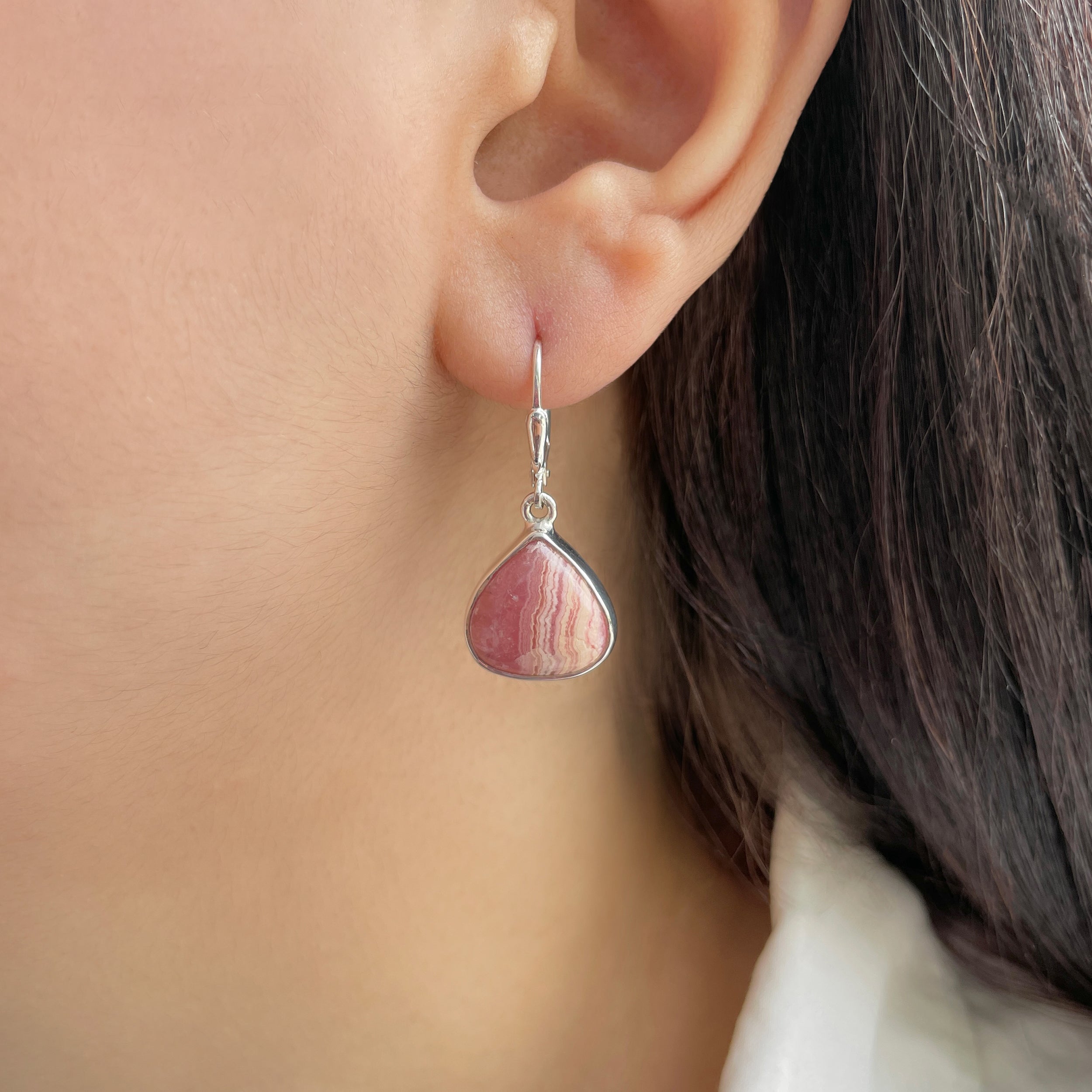 Rhodochrosite Earring-(RDC-E-176.)