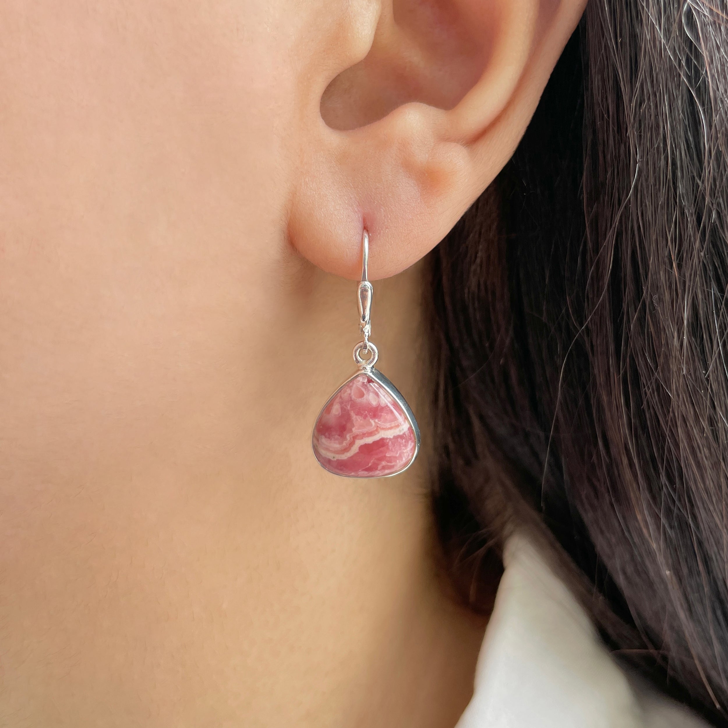 Rhodochrosite Earring-(RDC-E-177.)