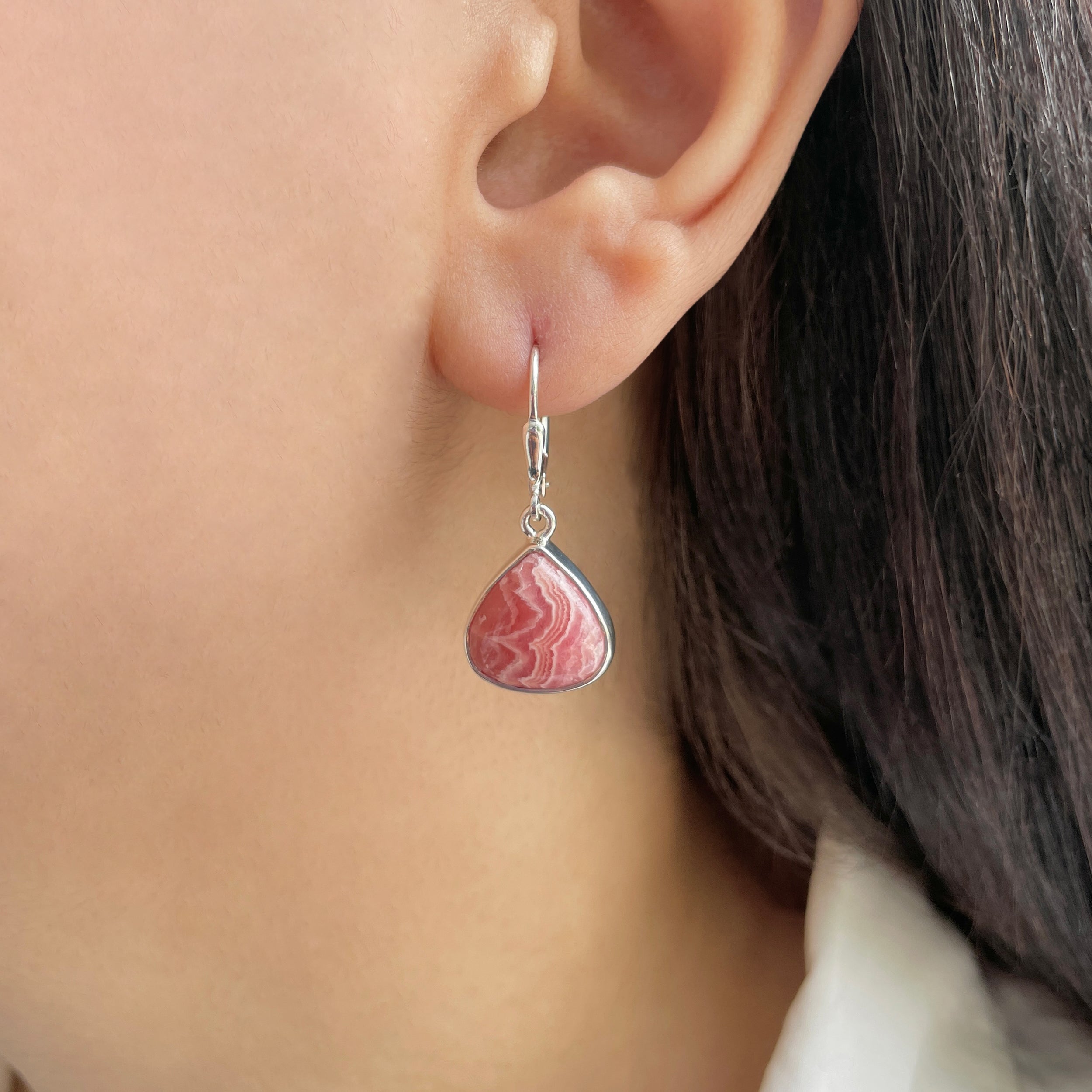 Rhodochrosite Earring-(RDC-E-179.)