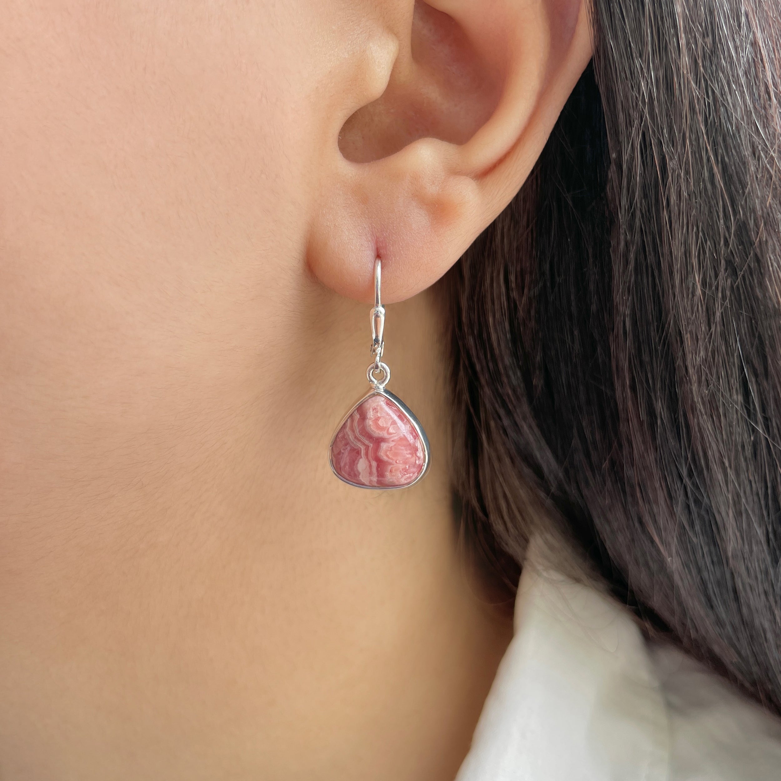 Rhodochrosite Earring-(RDC-E-181.)