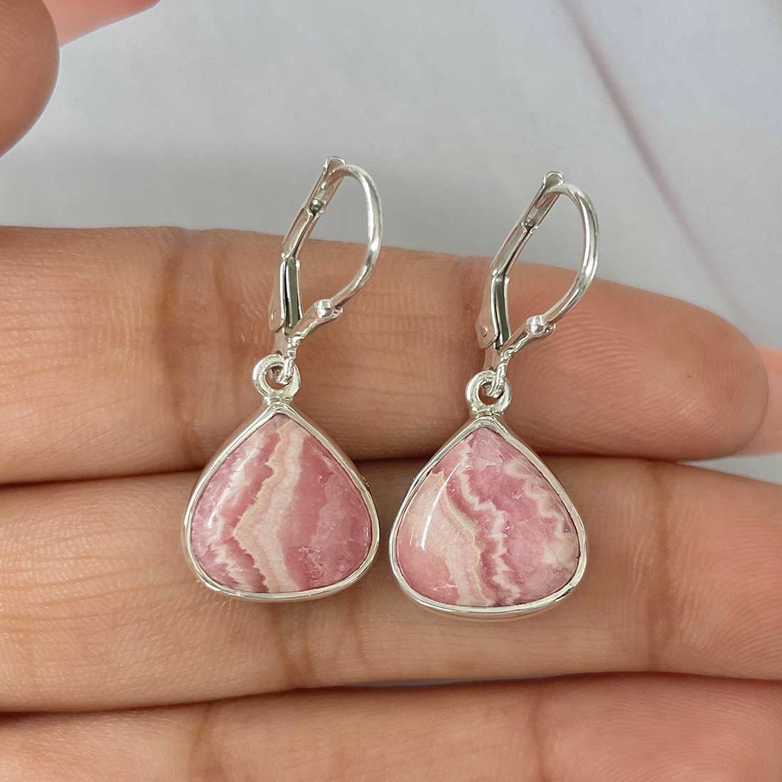Rhodochrosite Earring-(RDC-E-182.)