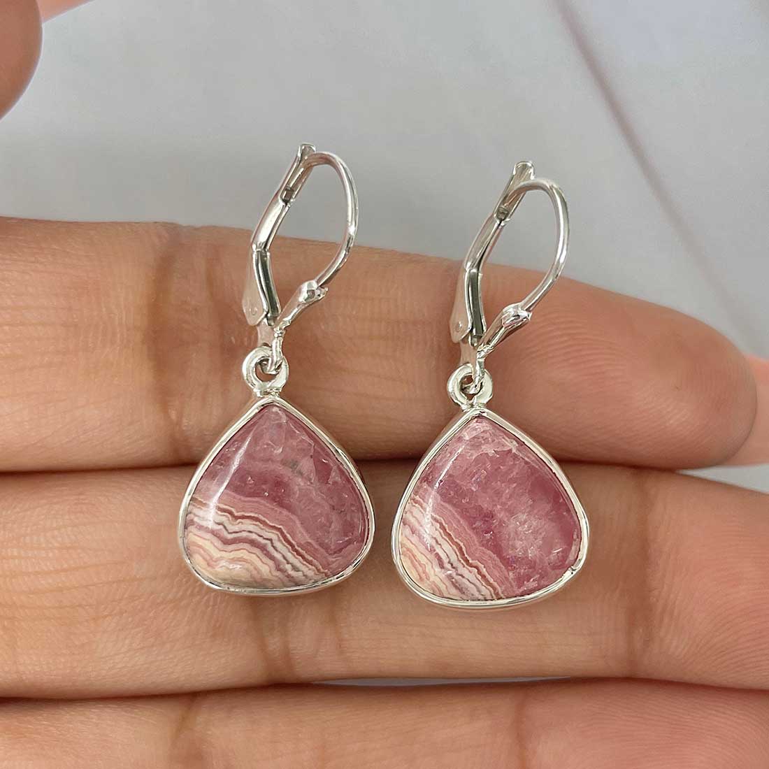 Rhodochrosite Earring-(RDC-E-184.)
