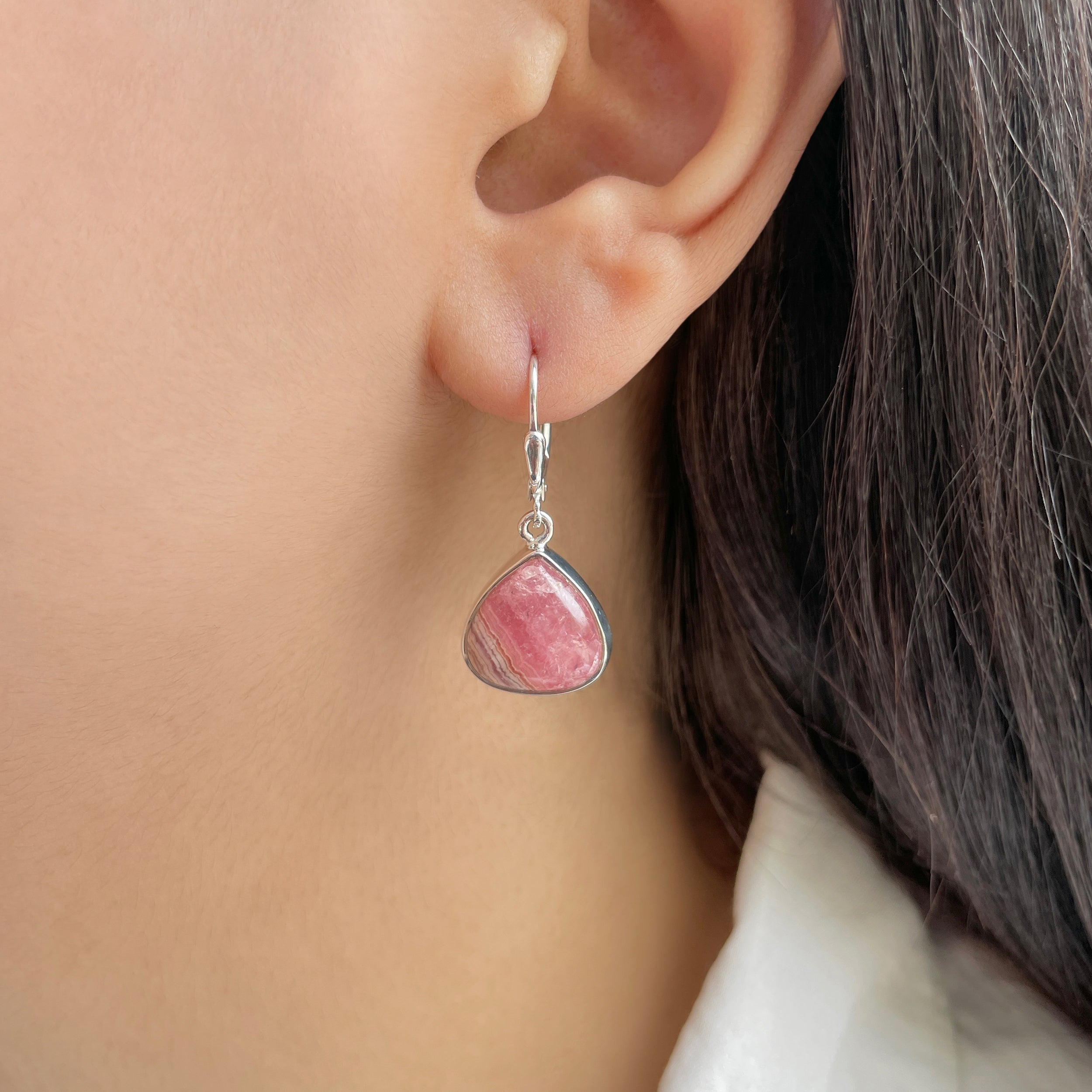 Rhodochrosite Earring-(RDC-E-184.)