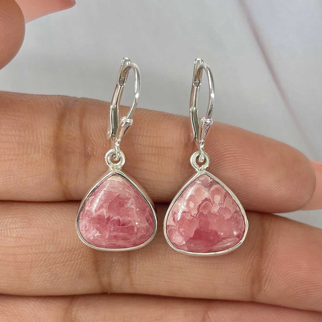 Rhodochrosite Earring-(RDC-E-185.)