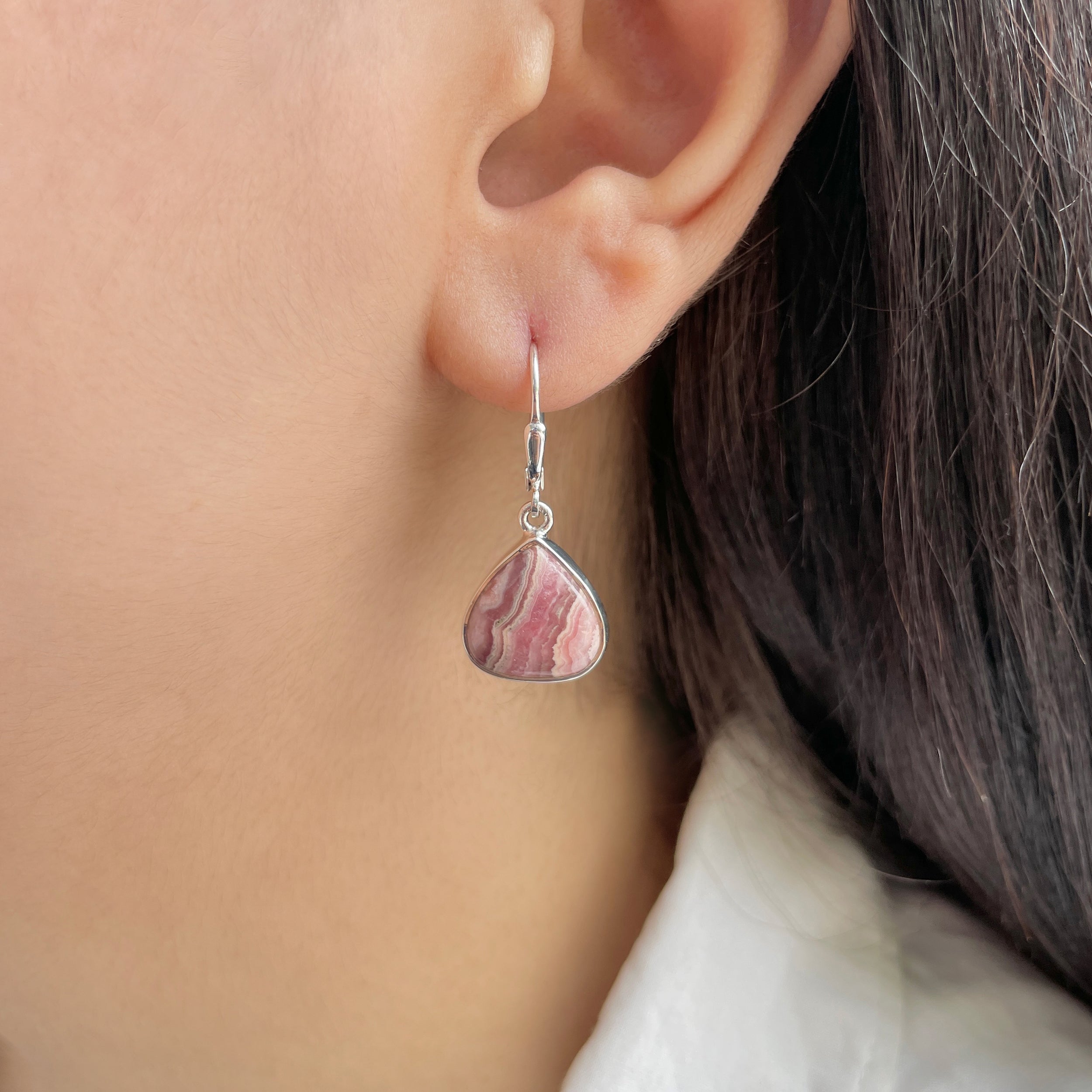 Rhodochrosite Earring-(RDC-E-186.)