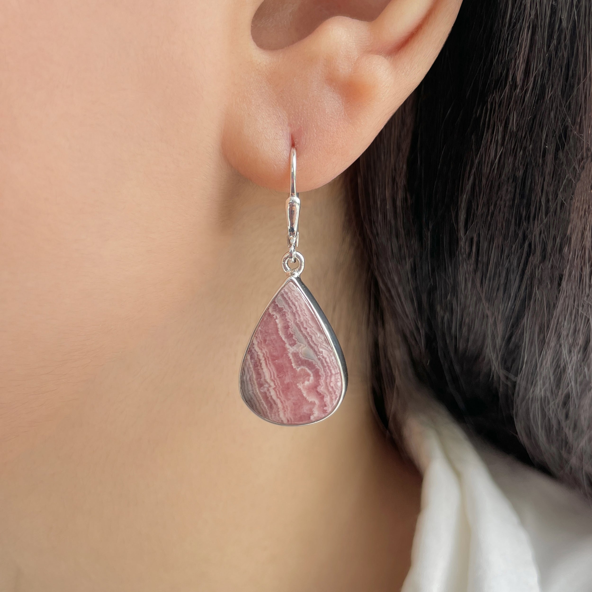 Rhodochrosite Earring-(RDC-E-191.)