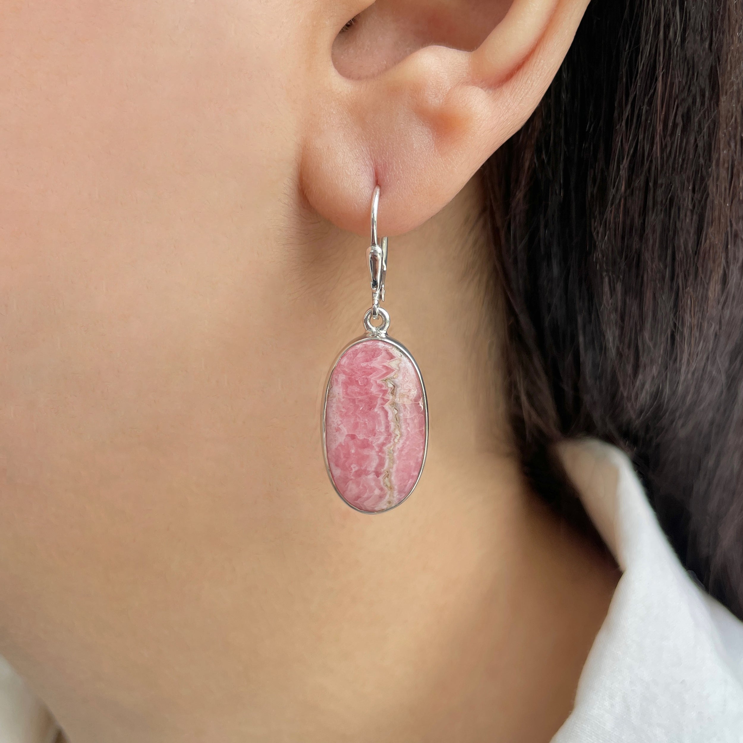 Rhodochrosite Earring-(RDC-E-194.)