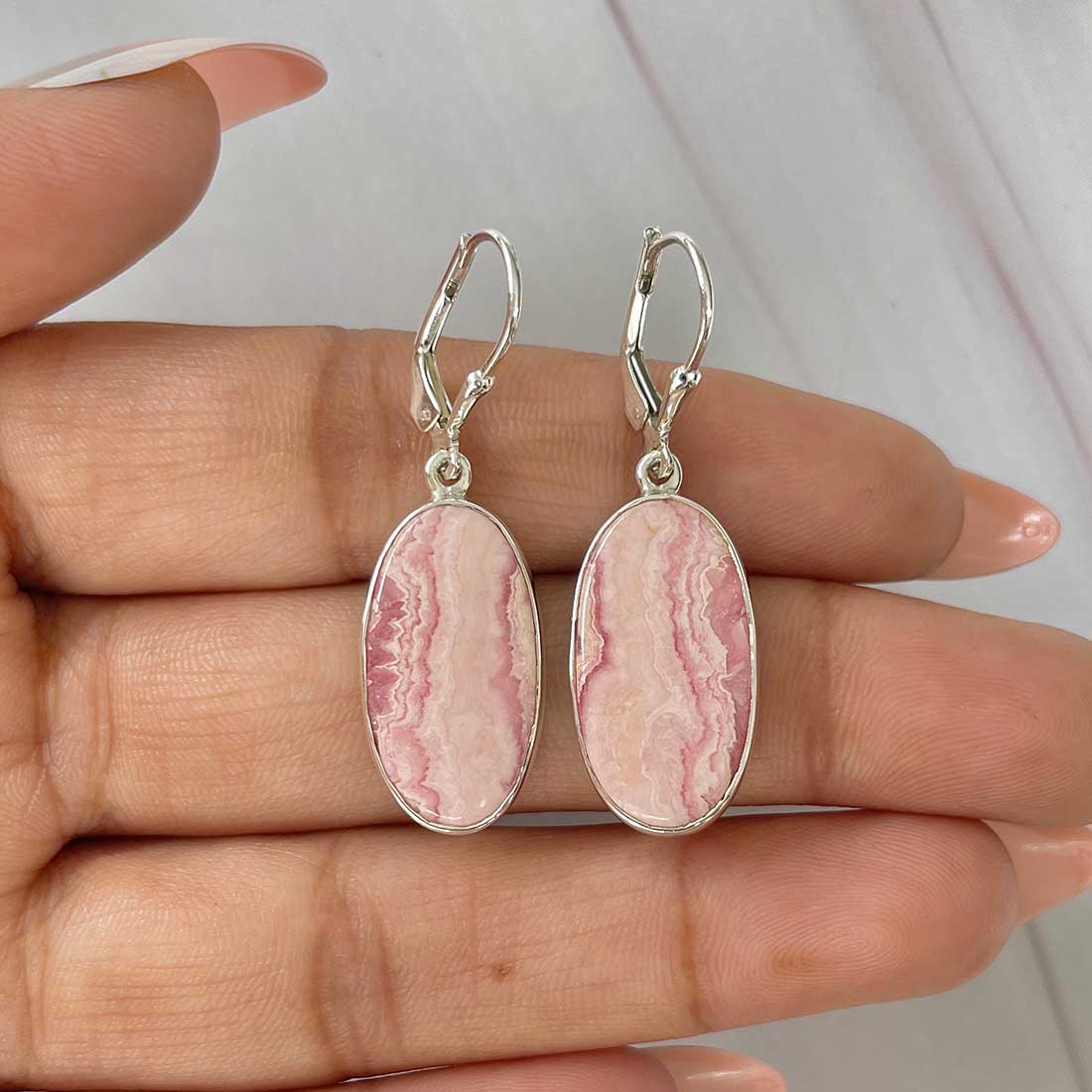 Rhodochrosite Earring-(RDC-E-195.) – Sagacia Jewelry