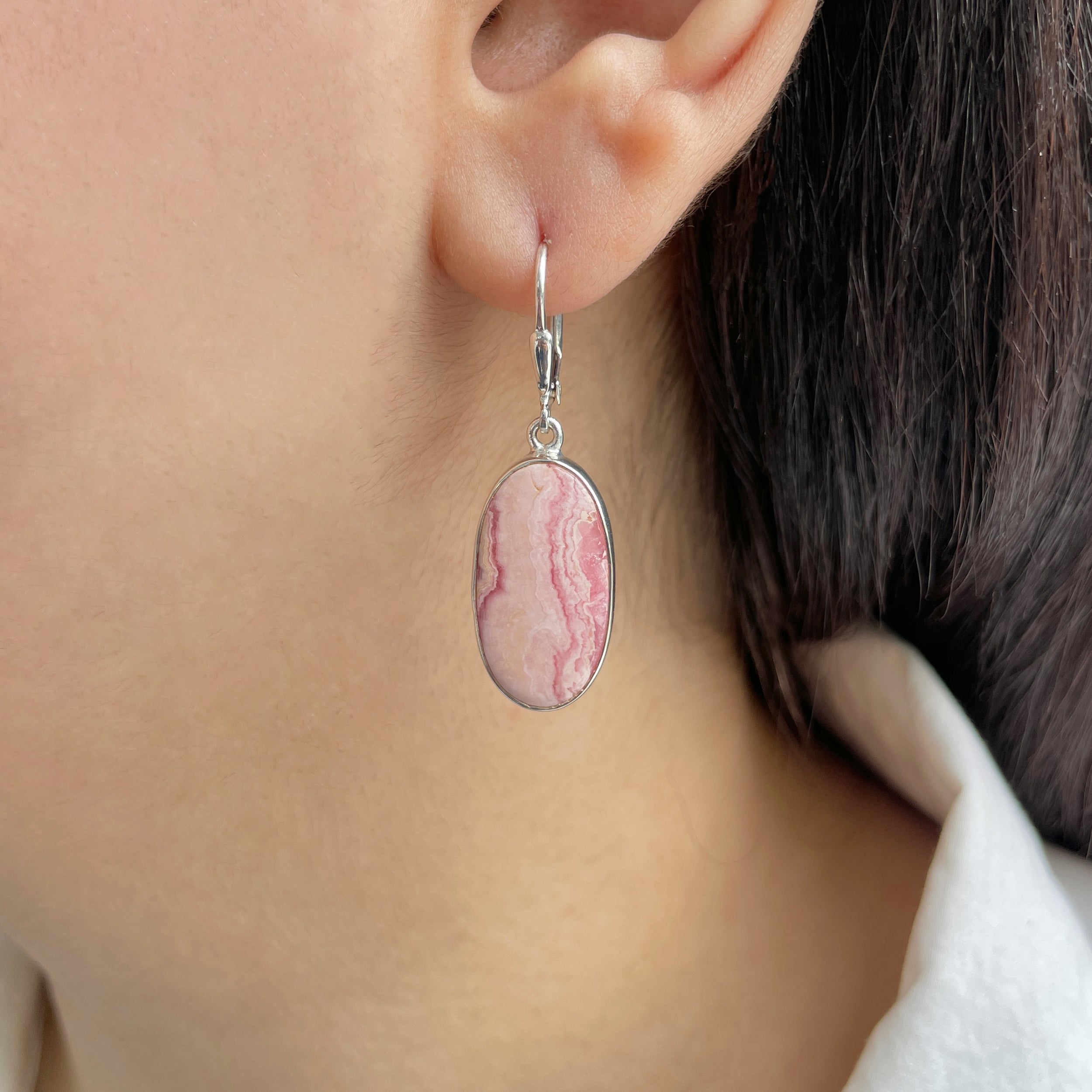 Rhodochrosite Earring-(RDC-E-195.)