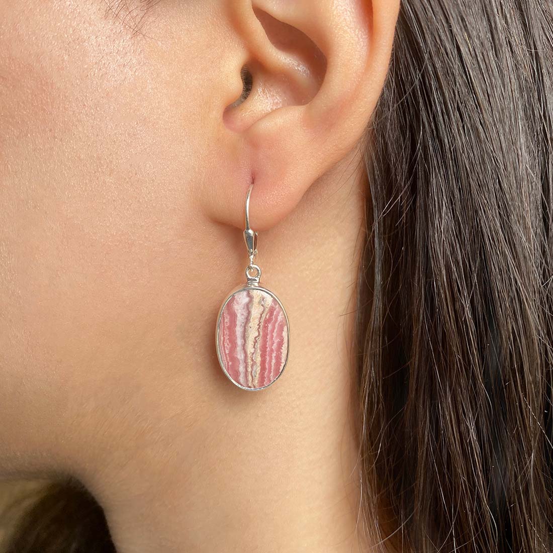 Rhodochrosite Earring-(RDC-E-2)