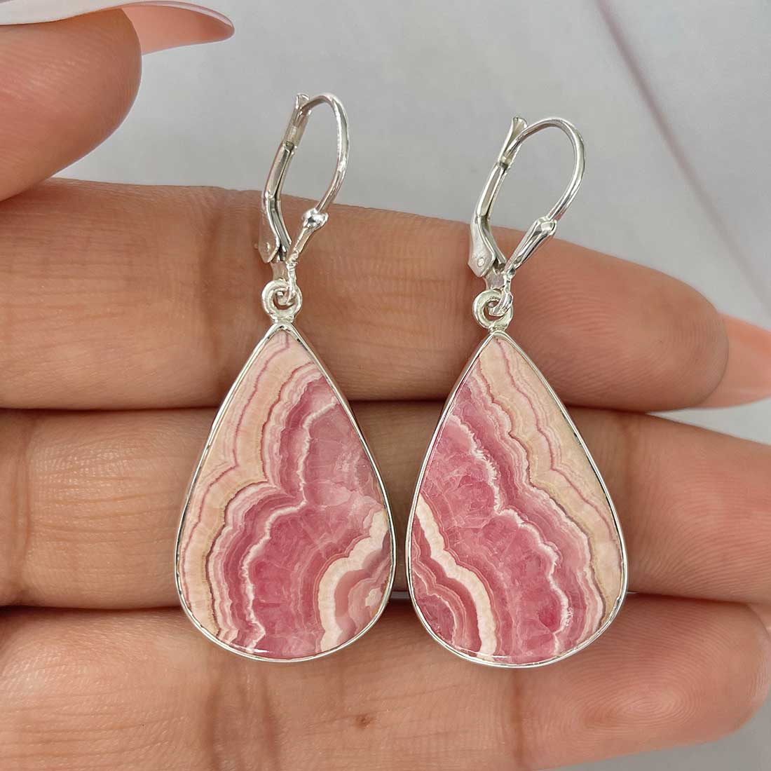 Rhodochrosite Earring-(RDC-E-200.)