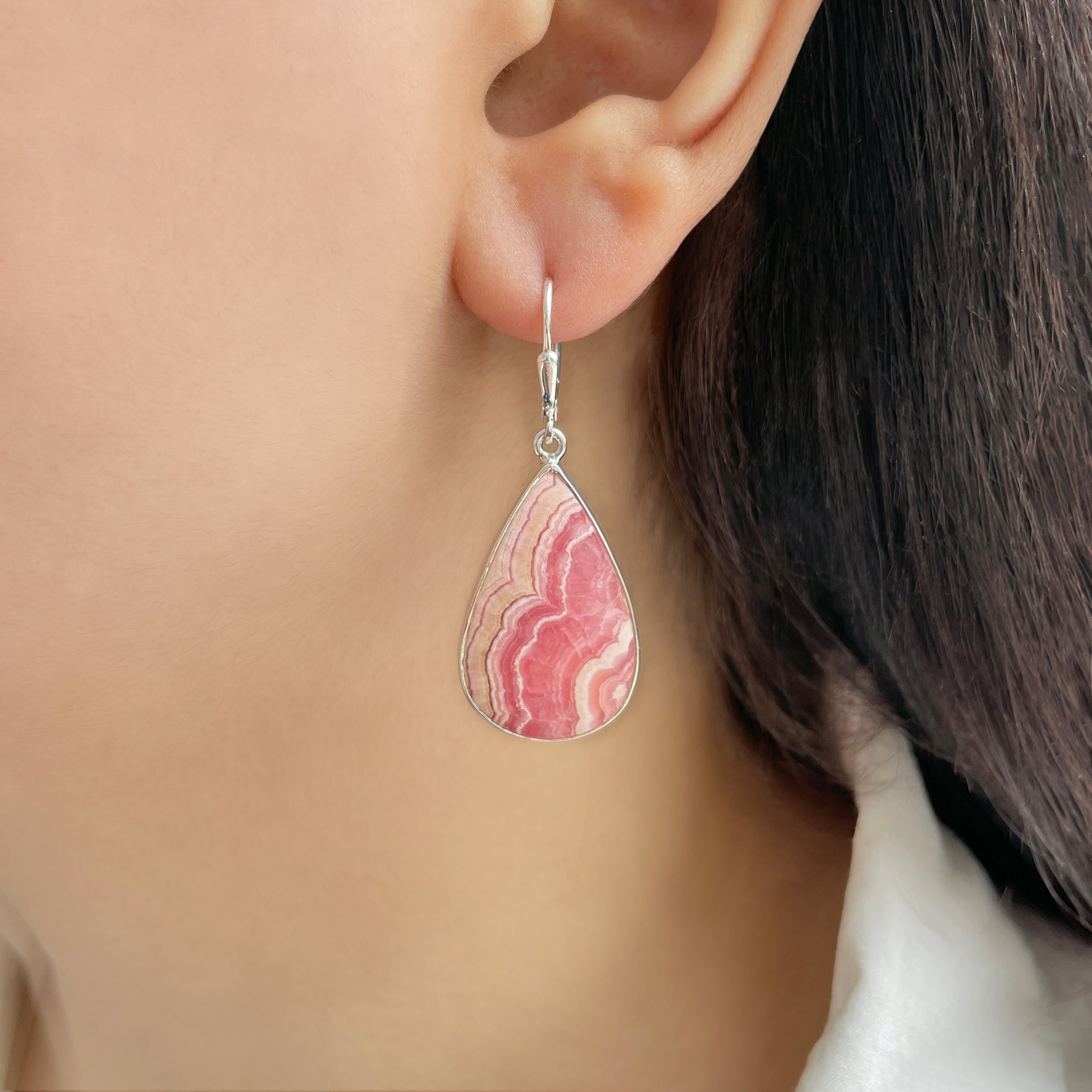 Rhodochrosite Earring-(RDC-E-200.)