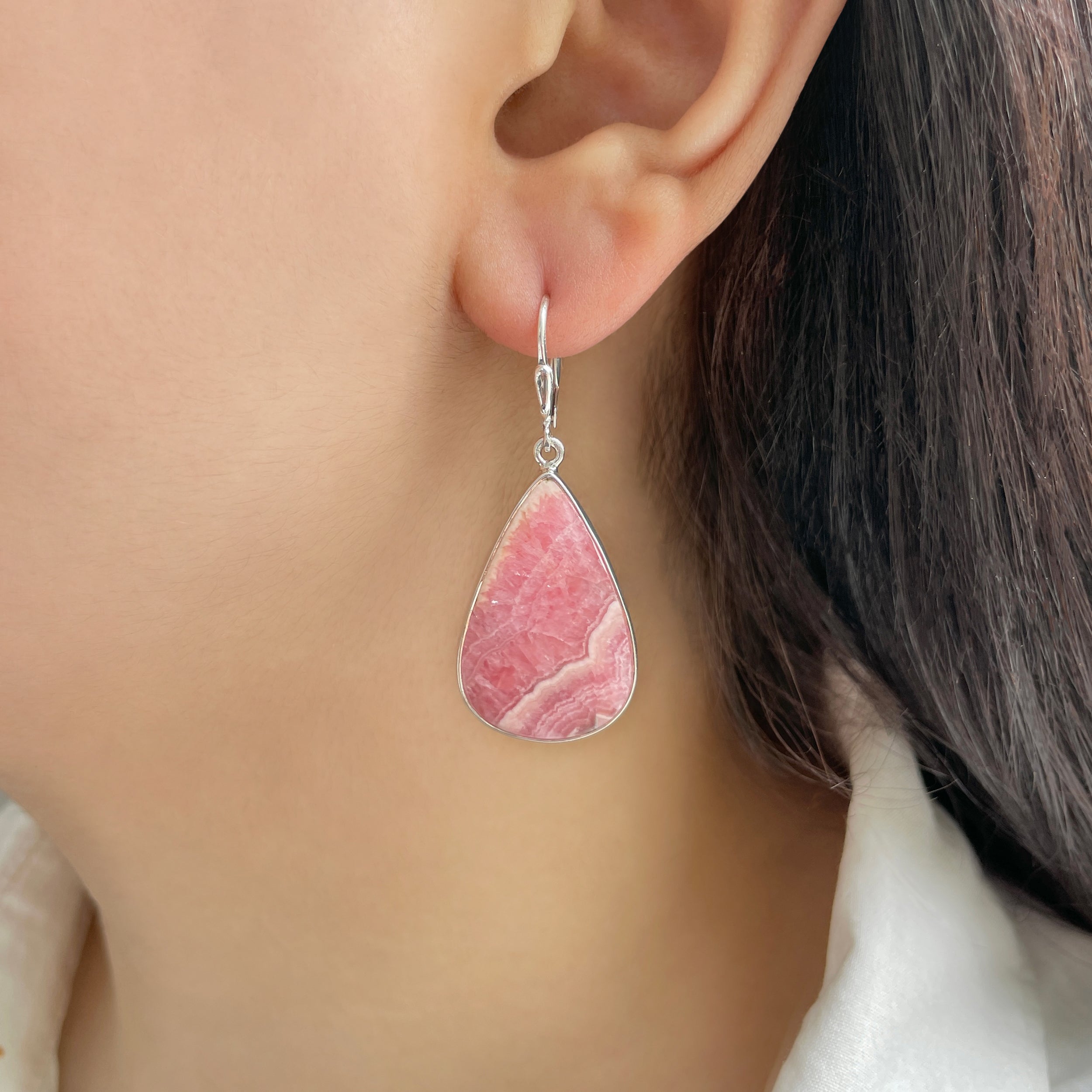 Rhodochrosite Earring-(RDC-E-201.)