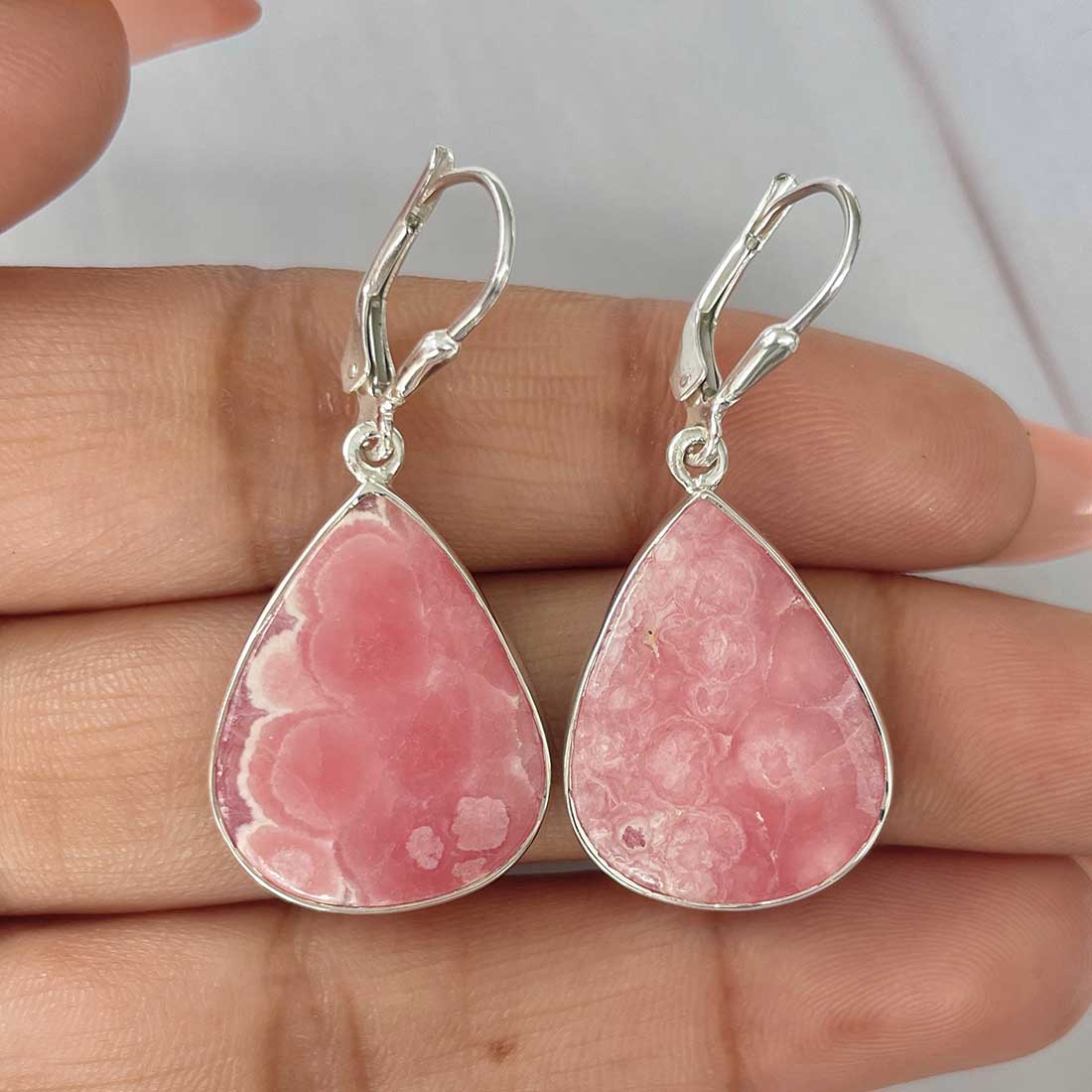 Rhodochrosite Earring-(RDC-E-203.)