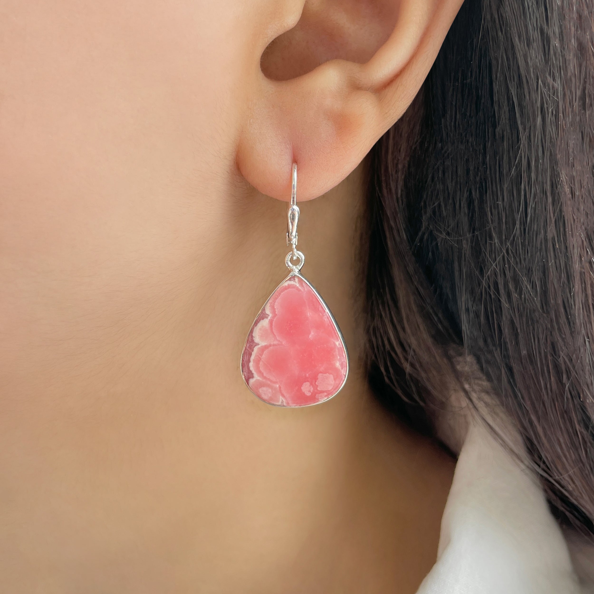 Rhodochrosite Earring-(RDC-E-203.)