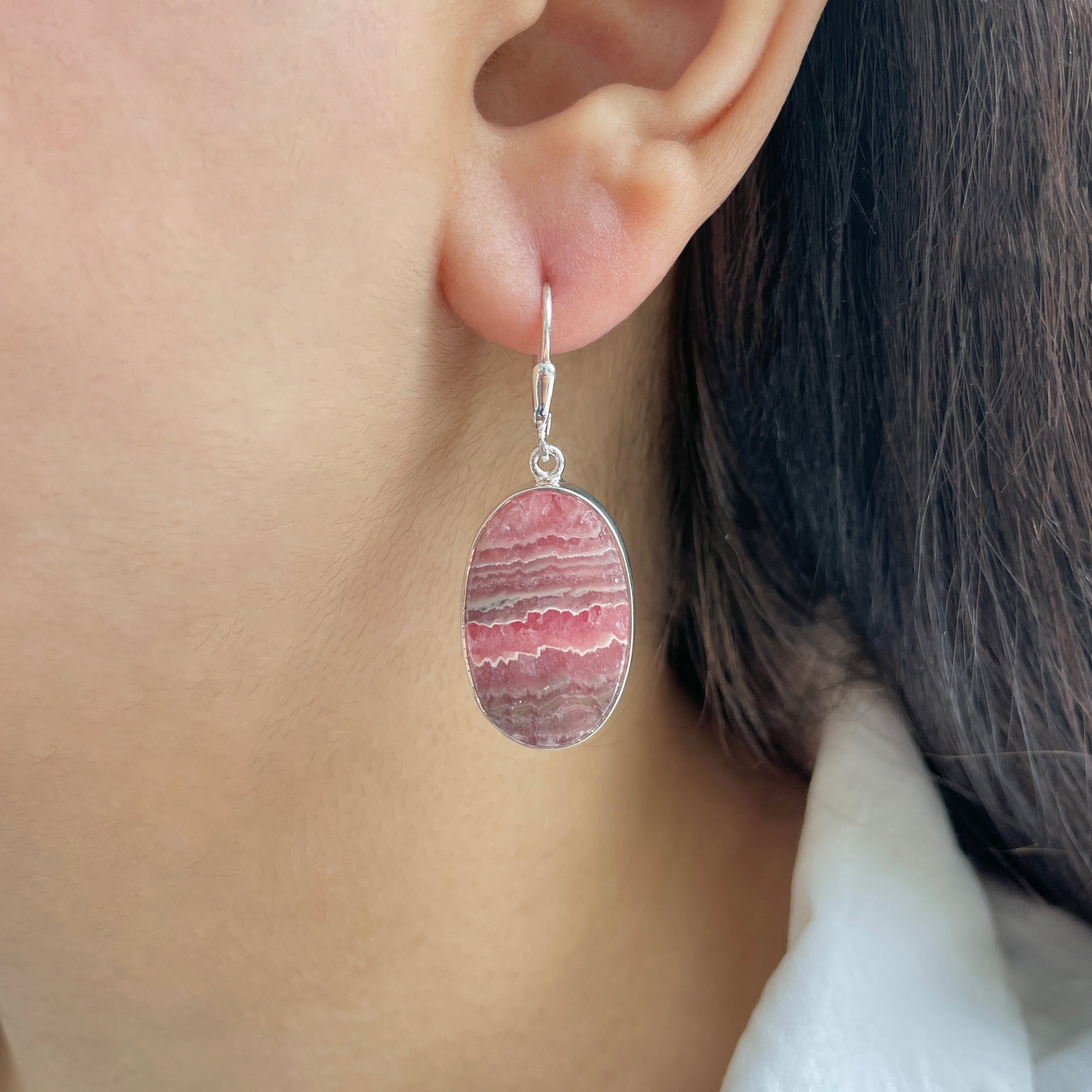 Rhodochrosite Earring-(RDC-E-206.)